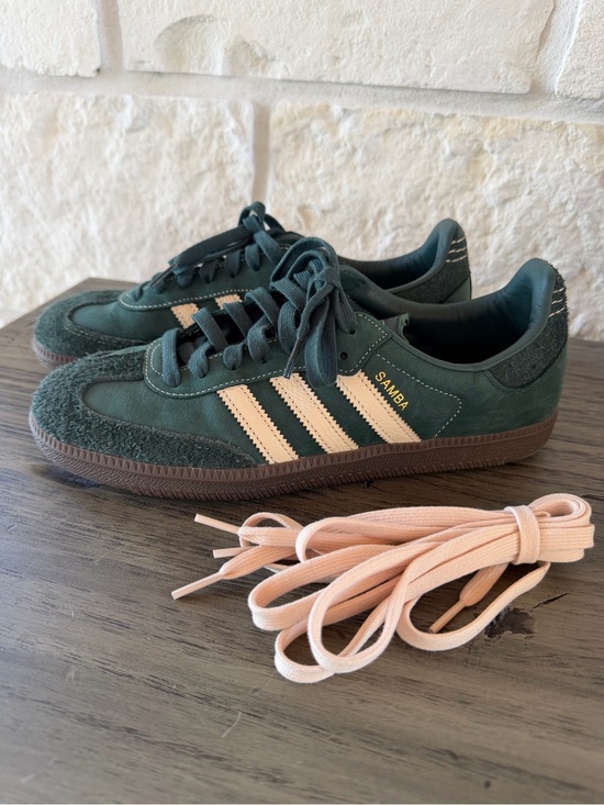 adidas Shoes - Adidas Samba OG Collegiate Green Cream Women’s 9.5 + Extra Laces